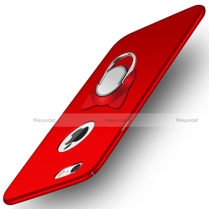 Hard Rigid Plastic Matte Finish Snap On Case P01 for Apple iPhone 6S Plus Red