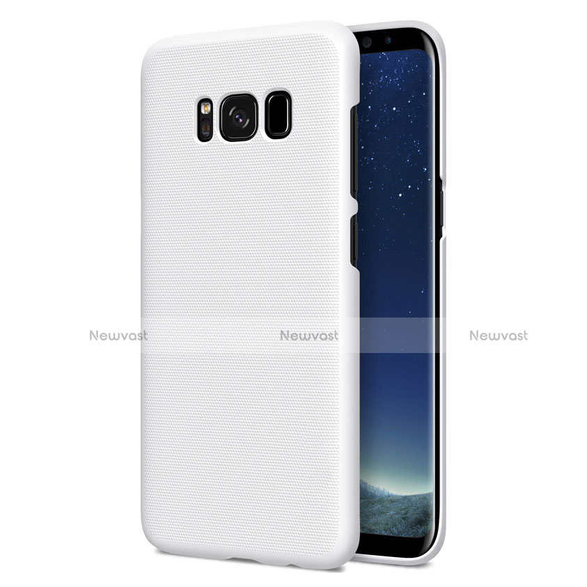 Hard Rigid Plastic Matte Finish Snap On Case P01 for Samsung Galaxy S8 Plus White