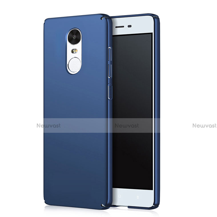 Hard Rigid Plastic Matte Finish Snap On Case Q03 for Xiaomi Redmi Note 4 Standard Edition Blue