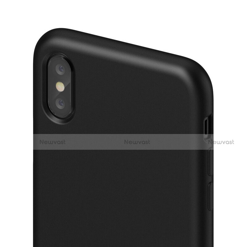Hard Rigid Plastic Matte Finish Snap On Case S01 for Apple iPhone X Black