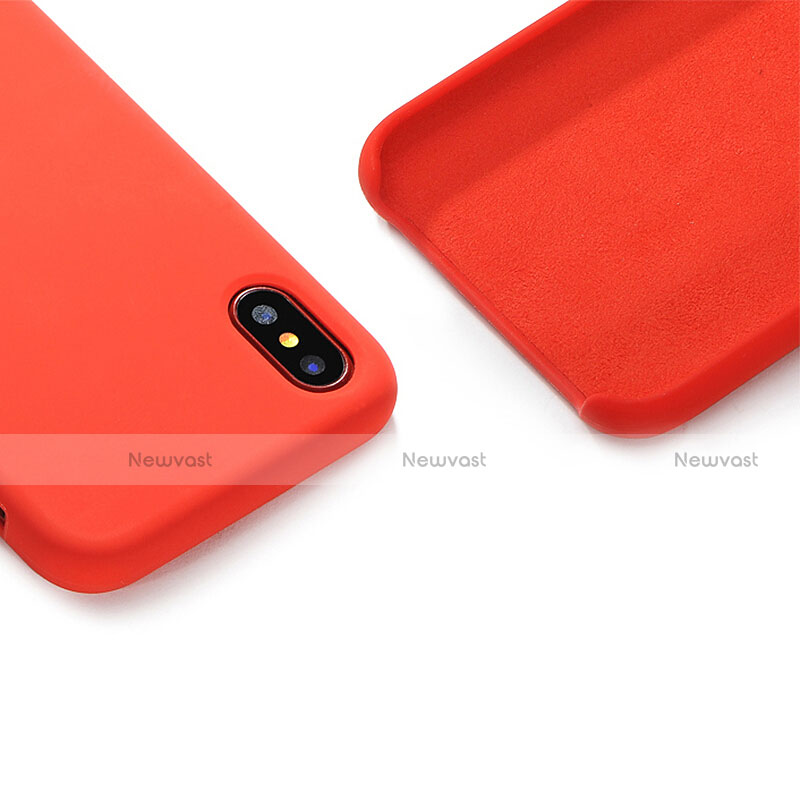 Hard Rigid Plastic Matte Finish Snap On Case S01 for Apple iPhone X Red