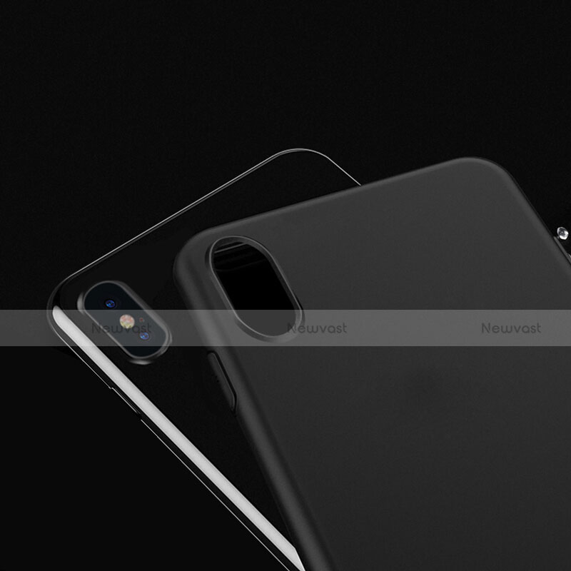 Hard Rigid Plastic Matte Finish Snap On Case S01 for Apple iPhone Xs Max Black