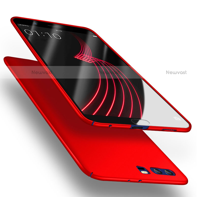 Hard Rigid Plastic Matte Finish Snap On Case with Finger Ring Stand A02 for Huawei Honor 9 Red