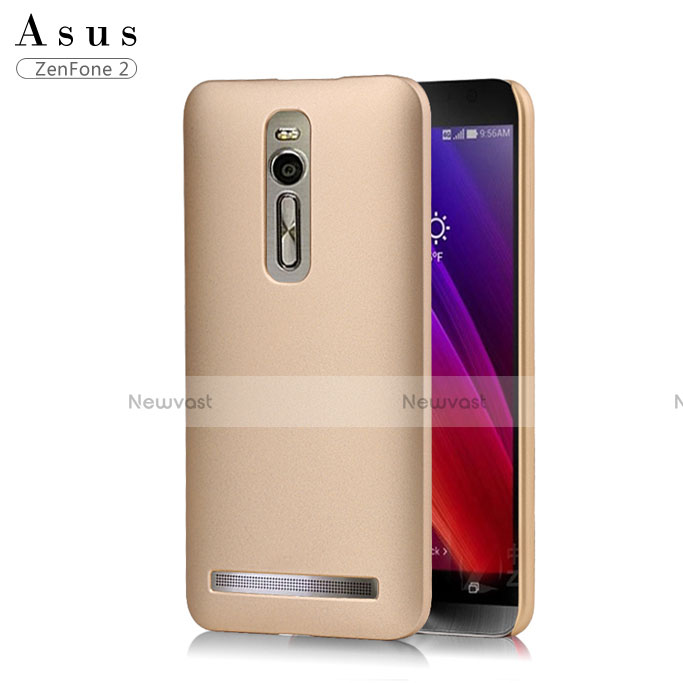 Hard Rigid Plastic Matte Finish Snap On Cover for Asus Zenfone 2 ZE551ML ZE550ML Gold