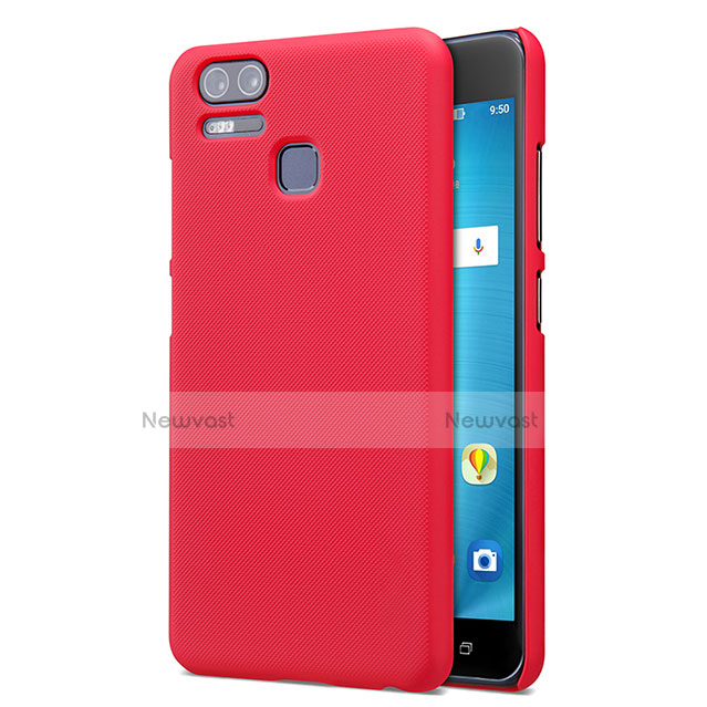 Hard Rigid Plastic Matte Finish Snap On Cover for Asus Zenfone 3 Zoom Red