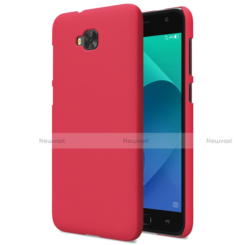 Hard Rigid Plastic Matte Finish Snap On Cover for Asus Zenfone 4 Selfie ZD553KL Red
