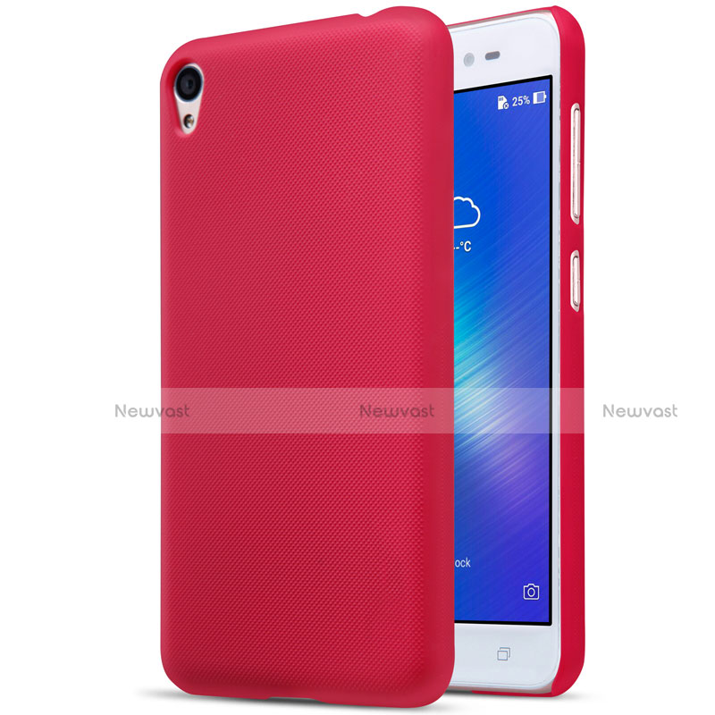 Hard Rigid Plastic Matte Finish Snap On Cover for Asus Zenfone Live ZB501KL Red