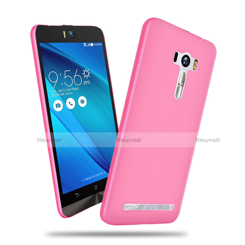 Hard Rigid Plastic Matte Finish Snap On Cover for Asus Zenfone Selfie ZD551KL Pink