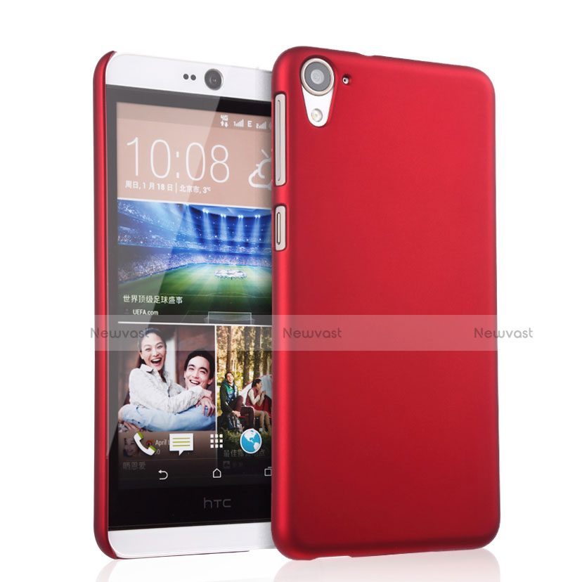 Hard Rigid Plastic Matte Finish Snap On Cover for HTC Desire 826 826T 826W Red