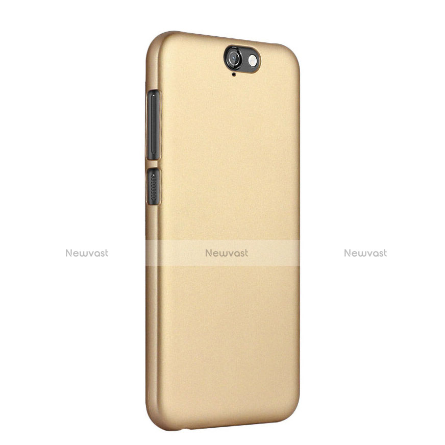 Hard Rigid Plastic Matte Finish Snap On Cover for HTC One A9 Gold
