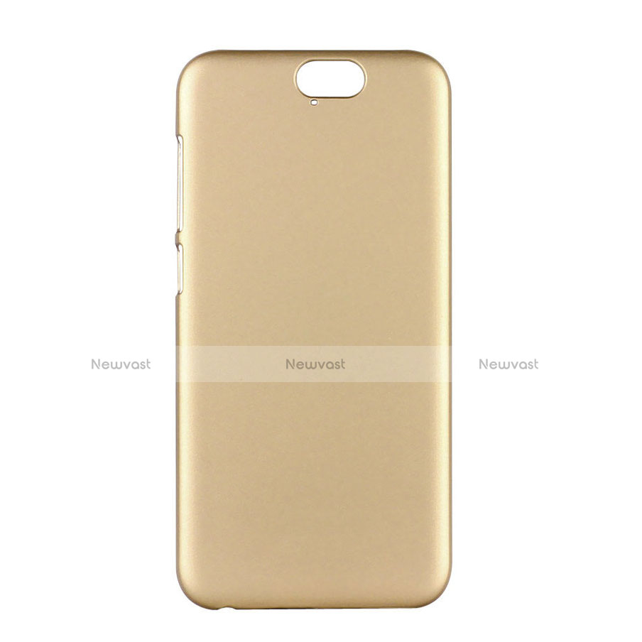 Hard Rigid Plastic Matte Finish Snap On Cover for HTC One A9 Gold