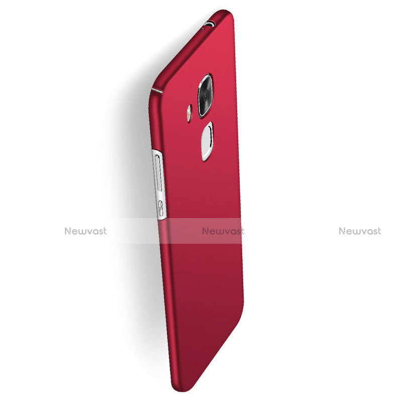 Hard Rigid Plastic Matte Finish Snap On Cover for Huawei G9 Plus Red
