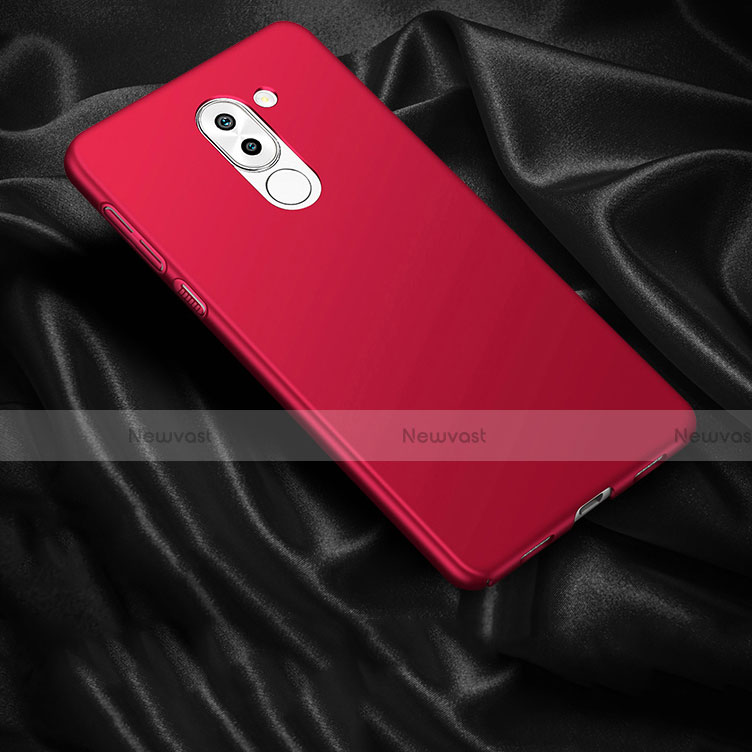 Hard Rigid Plastic Matte Finish Snap On Cover for Huawei GR5 (2017) Red