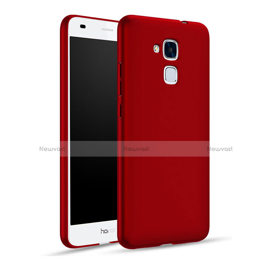 Hard Rigid Plastic Matte Finish Snap On Cover for Huawei GT3 Red