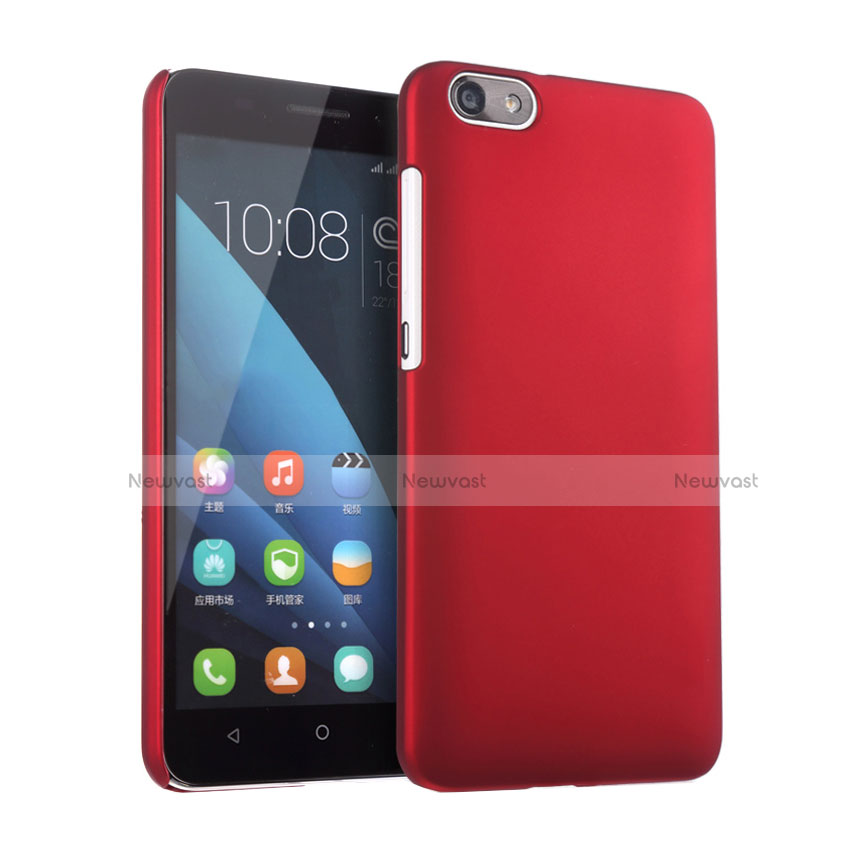 Hard Rigid Plastic Matte Finish Snap On Cover for Huawei Honor 4X Red
