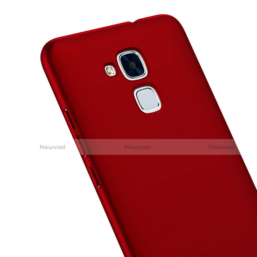 Hard Rigid Plastic Matte Finish Snap On Cover for Huawei Honor 5C Red