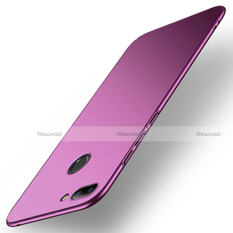 Hard Rigid Plastic Matte Finish Snap On Cover for Huawei Honor 9i Purple