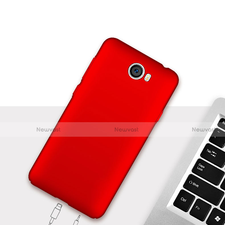 Hard Rigid Plastic Matte Finish Snap On Cover for Huawei Honor Play 5 Red