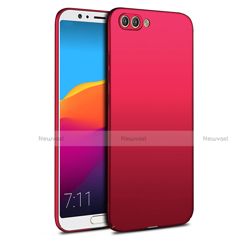 Hard Rigid Plastic Matte Finish Snap On Cover for Huawei Honor View 10 Red
