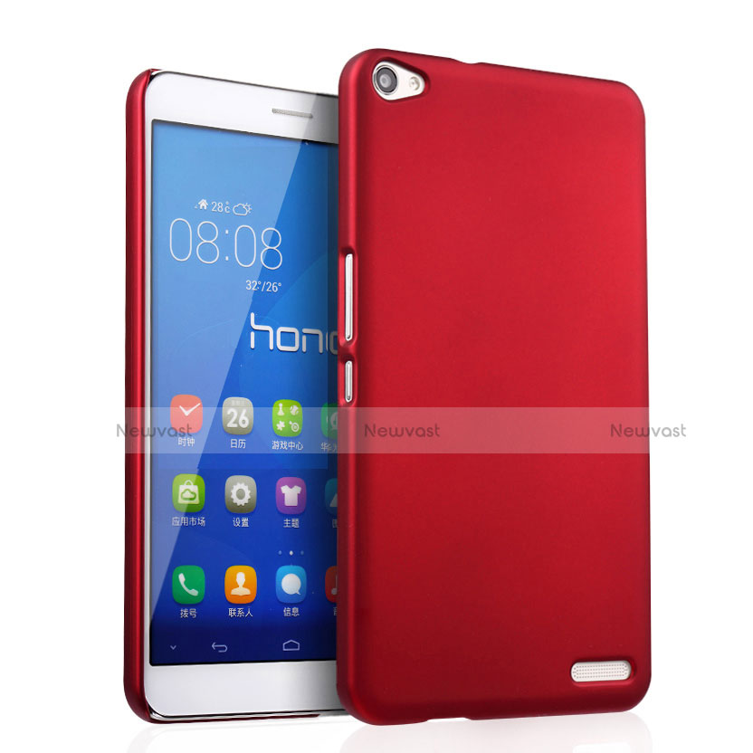 Hard Rigid Plastic Matte Finish Snap On Cover for Huawei MediaPad X2 Red