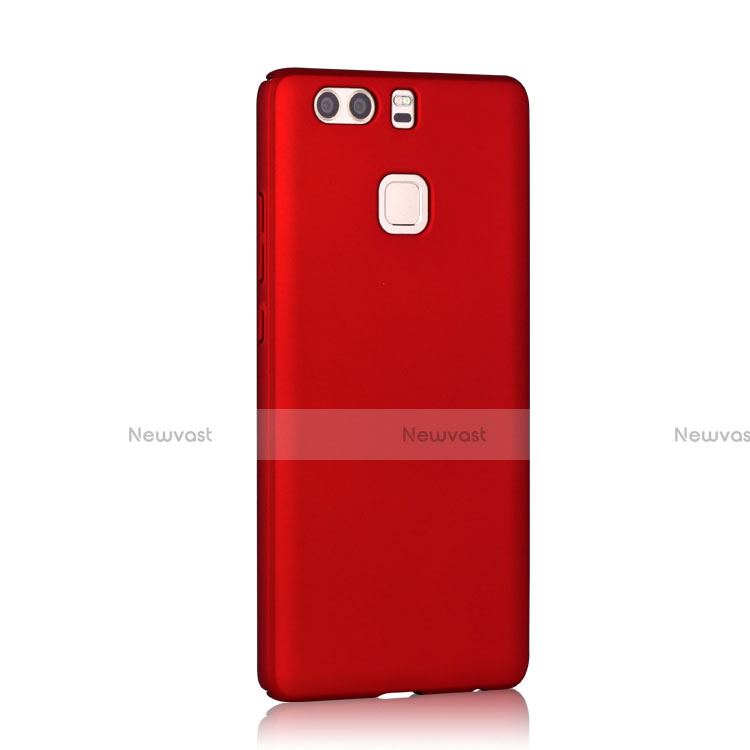 Hard Rigid Plastic Matte Finish Snap On Cover for Huawei P9 Plus Red