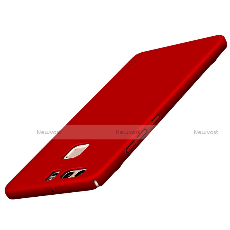 Hard Rigid Plastic Matte Finish Snap On Cover for Huawei P9 Plus Red