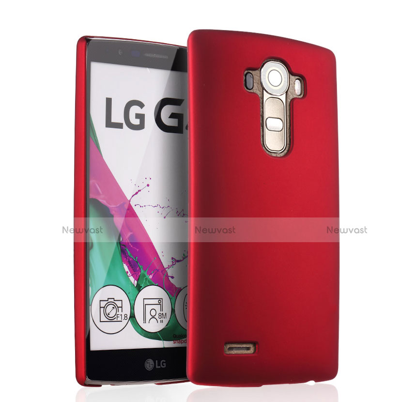 Hard Rigid Plastic Matte Finish Snap On Cover for LG G4 Red