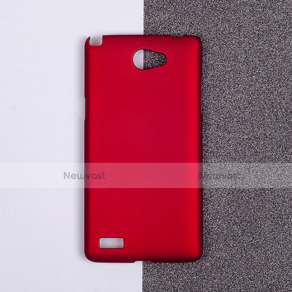 Hard Rigid Plastic Matte Finish Snap On Cover for LG L Bello 2 Red