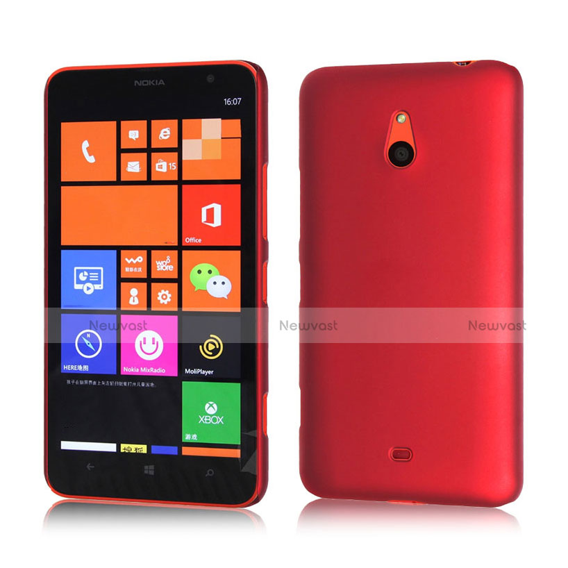 Hard Rigid Plastic Matte Finish Snap On Cover for Nokia Lumia 1320 Red