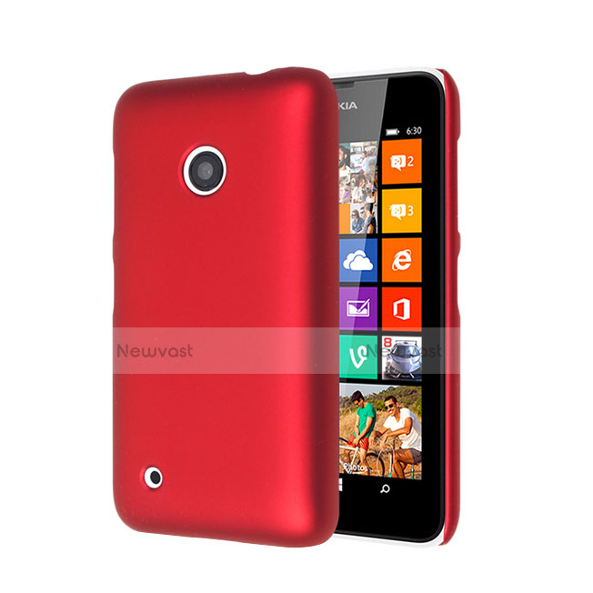 Hard Rigid Plastic Matte Finish Snap On Cover for Nokia Lumia 530 Red