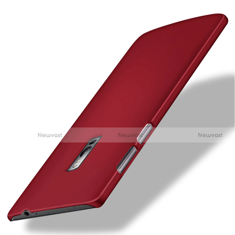 Hard Rigid Plastic Matte Finish Snap On Cover for OnePlus 2 Red