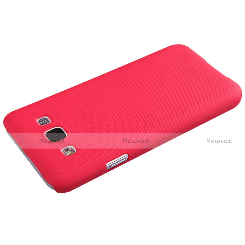 Hard Rigid Plastic Matte Finish Snap On Cover for Samsung Galaxy E7 SM-E700 E7000 Red