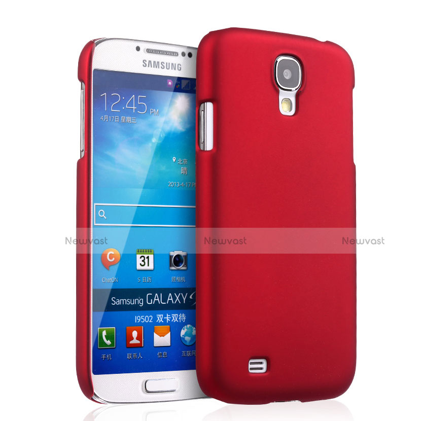 Hard Rigid Plastic Matte Finish Snap On Cover for Samsung Galaxy S4 i9500 i9505 Red