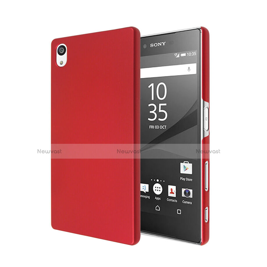 Hard Rigid Plastic Matte Finish Snap On Cover for Sony Xperia Z5 Red
