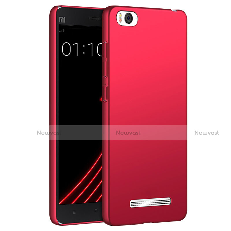 Hard Rigid Plastic Matte Finish Snap On Cover for Xiaomi Mi 4C Red