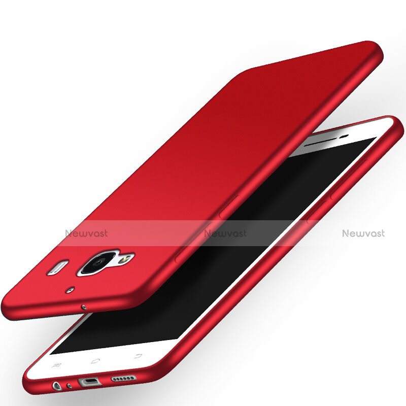 Hard Rigid Plastic Matte Finish Snap On Cover for Xiaomi Redmi 2 Red