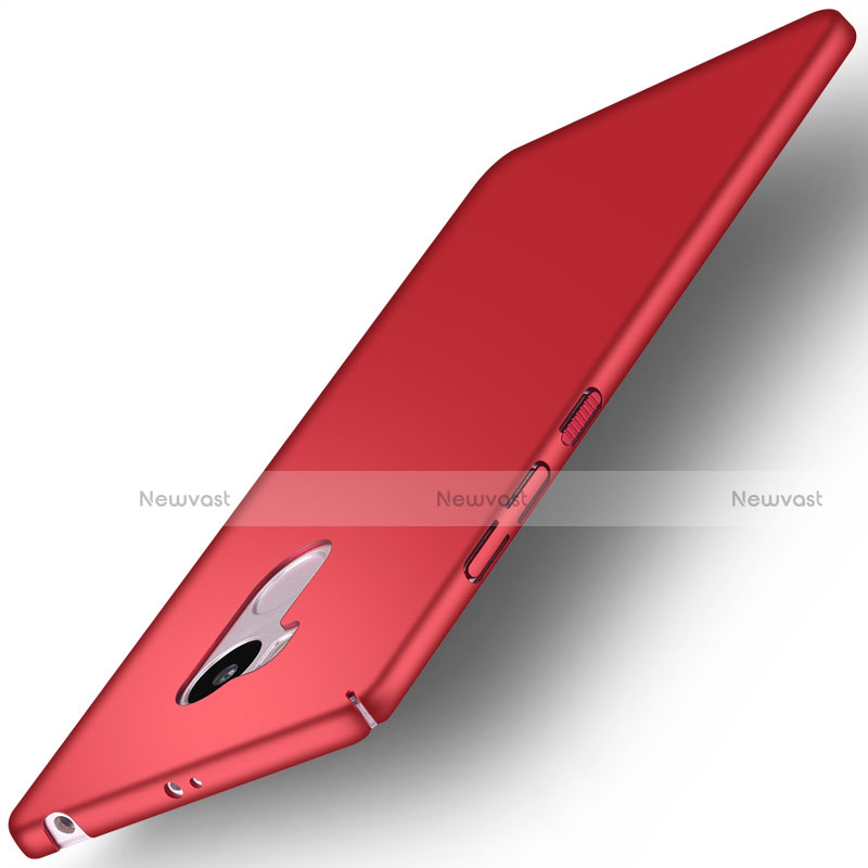 Hard Rigid Plastic Matte Finish Snap On Cover for Xiaomi Redmi 4 Prime High Edition Red