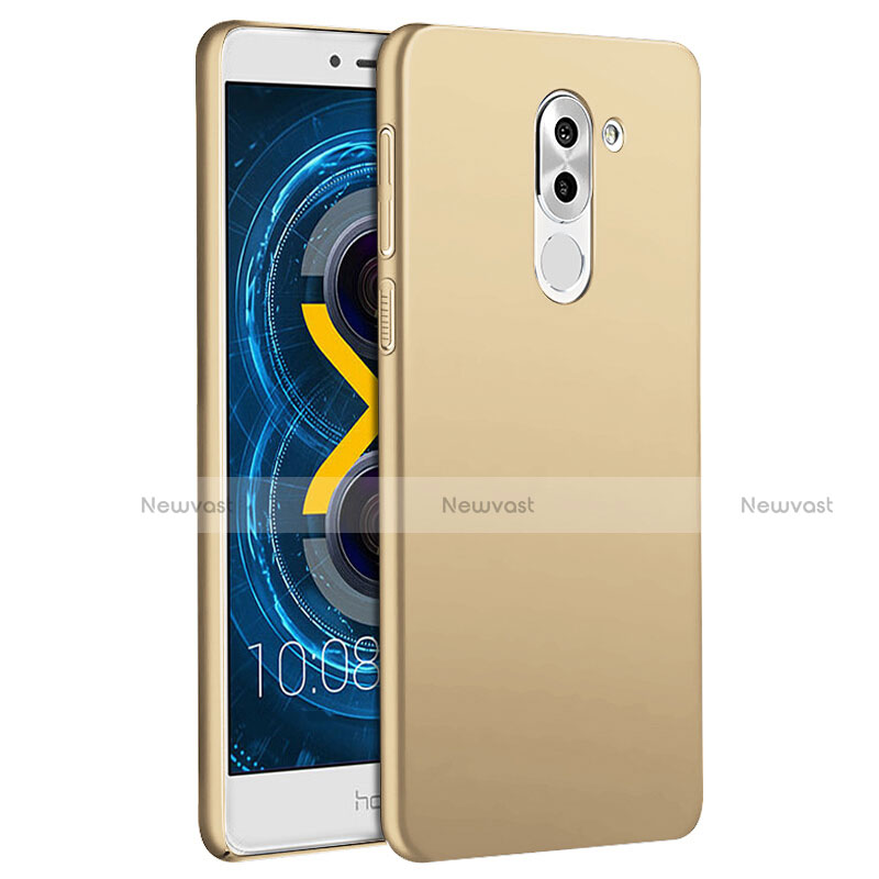 Hard Rigid Plastic Matte Finish Snap On Cover M01 for Huawei GR5 (2017) Gold