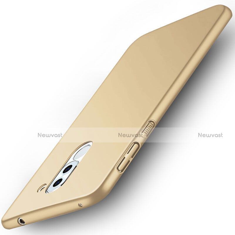 Hard Rigid Plastic Matte Finish Snap On Cover M01 for Huawei GR5 (2017) Gold