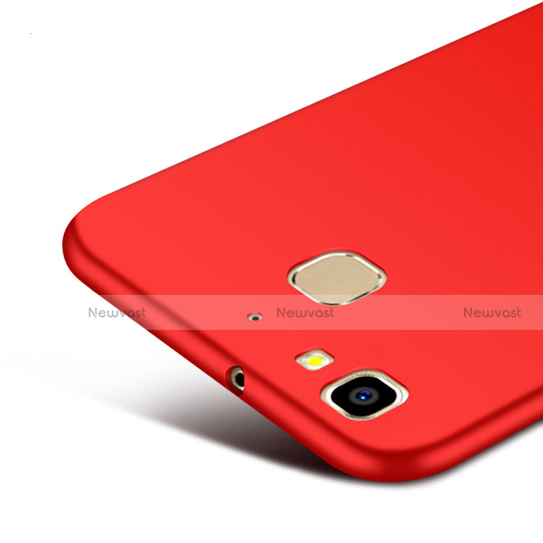 Hard Rigid Plastic Matte Finish Snap On Cover M01 for Huawei P8 Lite Smart Red