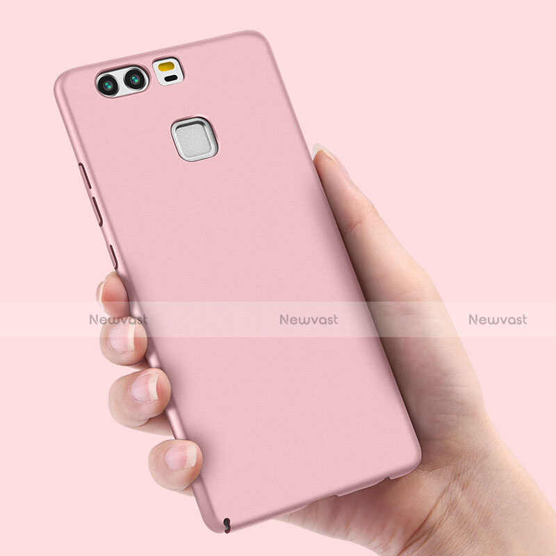 Hard Rigid Plastic Matte Finish Snap On Cover M01 for Huawei P9 Plus Rose Gold
