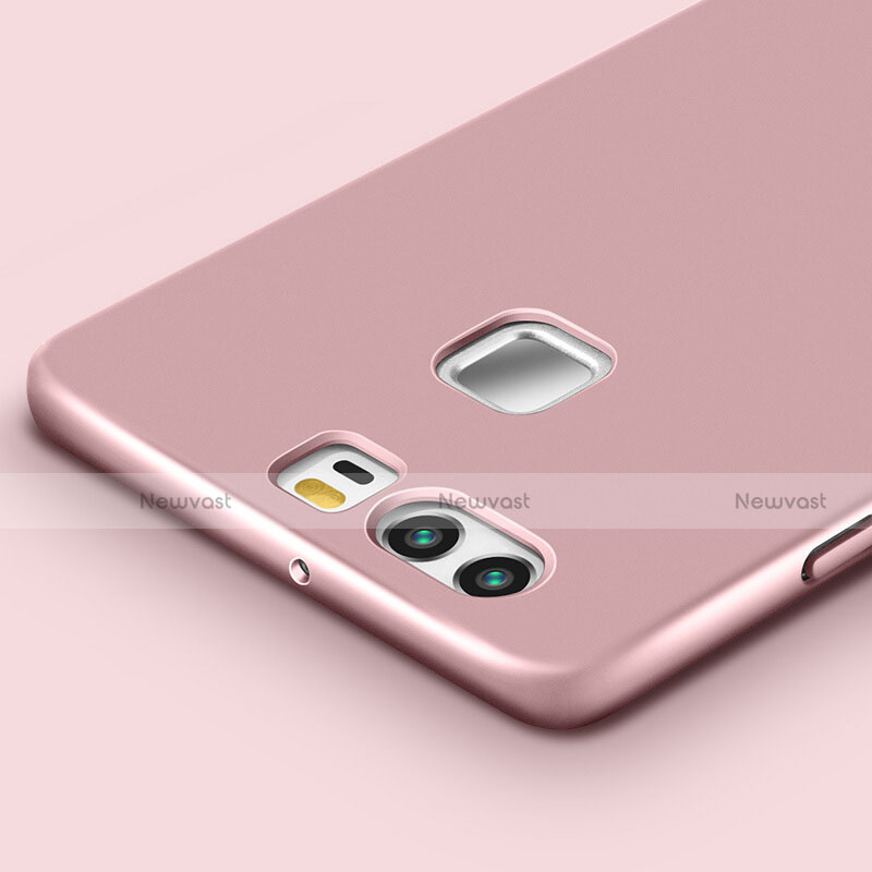 Hard Rigid Plastic Matte Finish Snap On Cover M01 for Huawei P9 Rose Gold