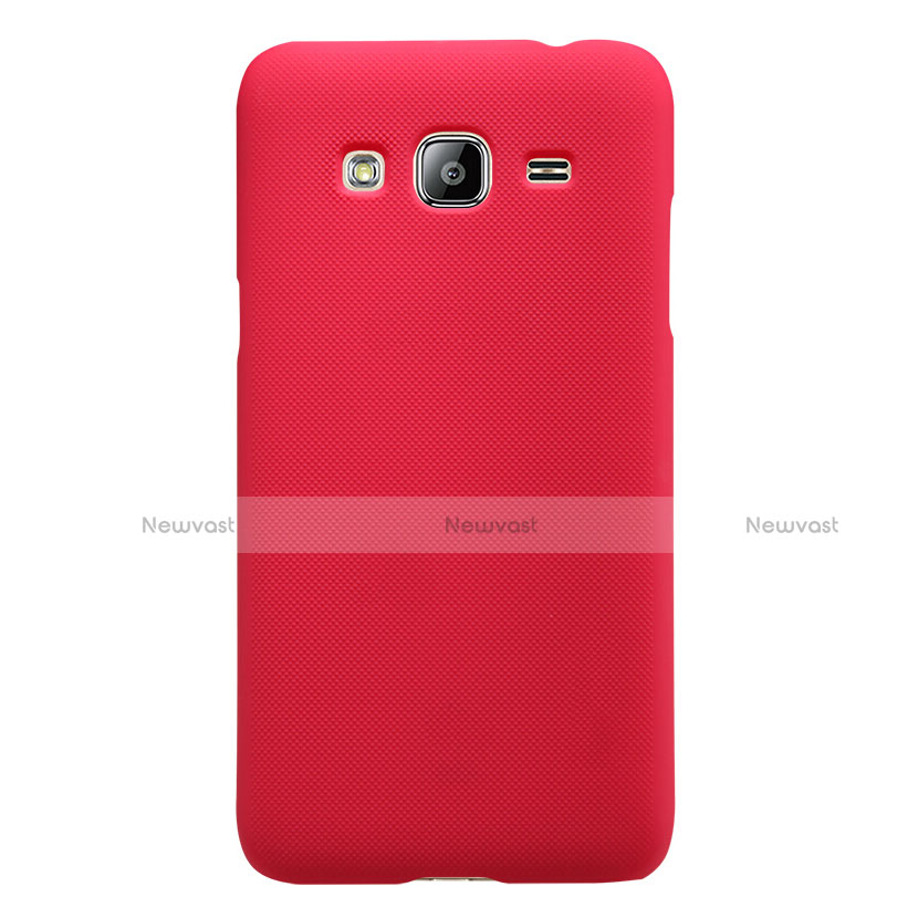 Hard Rigid Plastic Matte Finish Snap On Cover M02 for Samsung Galaxy Amp Prime J320P J320M Red