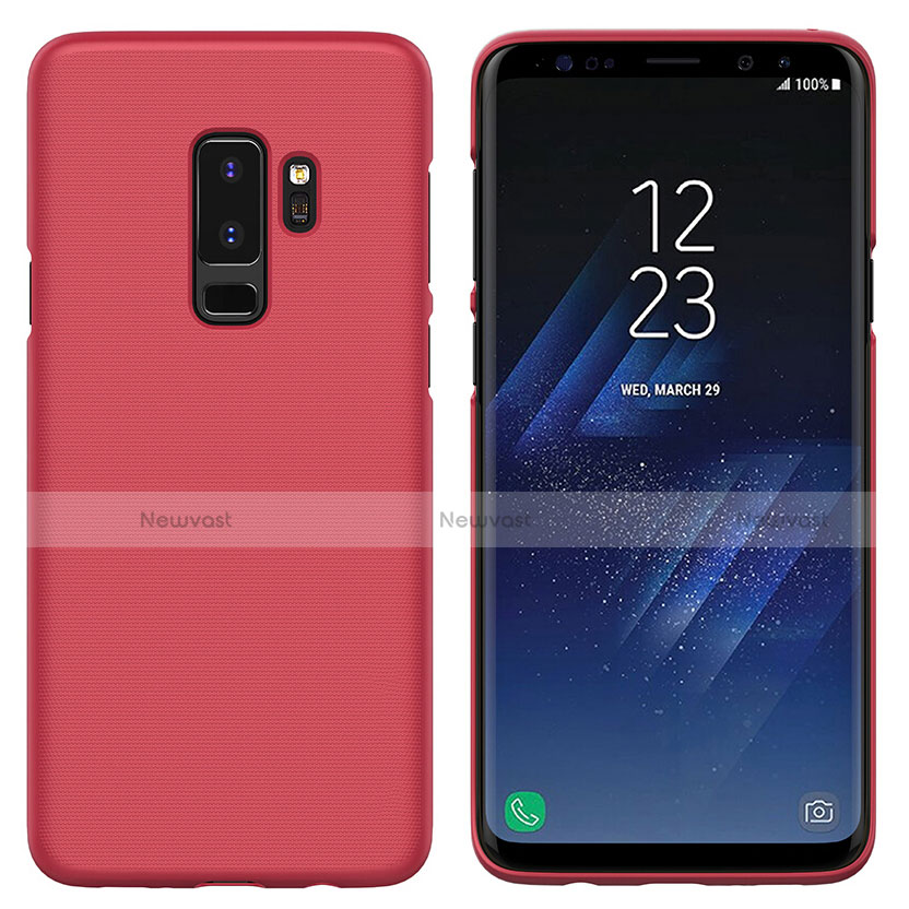 Hard Rigid Plastic Matte Finish Snap On Cover M02 for Samsung Galaxy S9 Plus Red