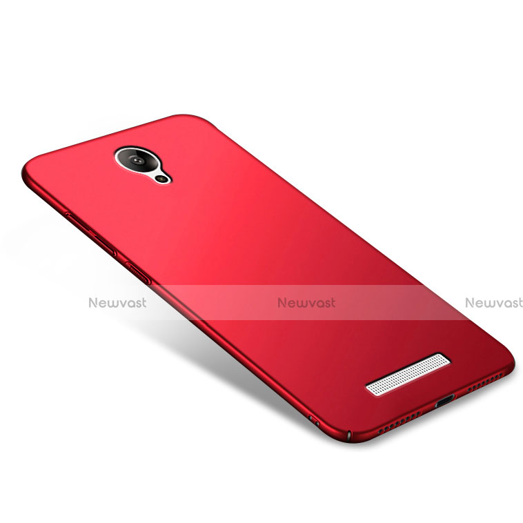 Hard Rigid Plastic Matte Finish Snap On Cover M02 for Xiaomi Redmi Note 2 Red