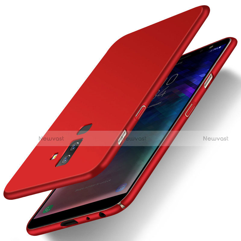 Hard Rigid Plastic Matte Finish Snap On Cover M04 for Samsung Galaxy A6 Plus (2018) Red