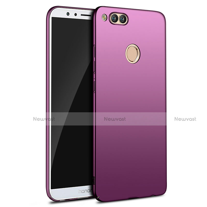 Hard Rigid Plastic Matte Finish Snap On Cover M09 for Huawei Honor 7X Purple