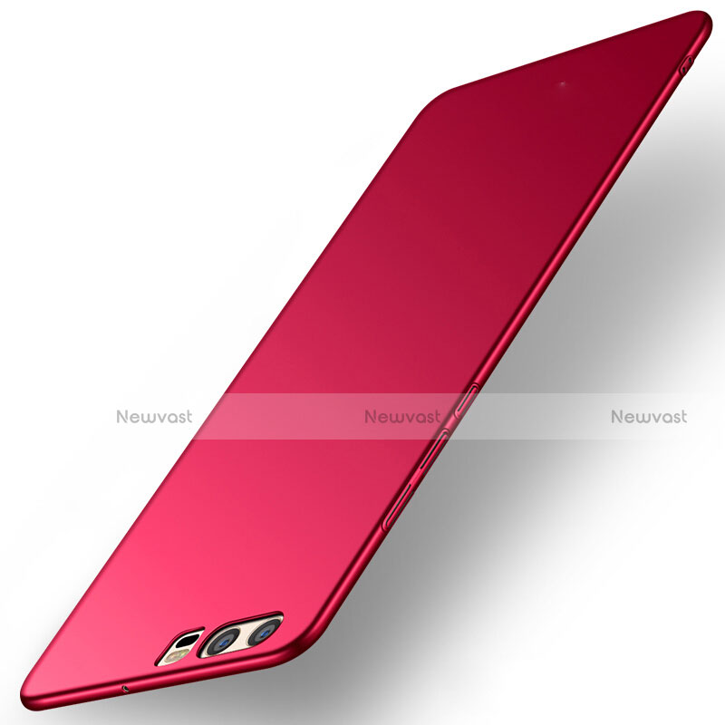 Hard Rigid Plastic Matte Finish Snap On Cover M09 for Huawei P10 Red