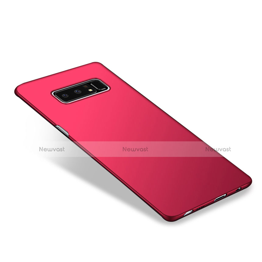 Hard Rigid Plastic Matte Finish Snap On Cover M09 for Samsung Galaxy Note 8 Red