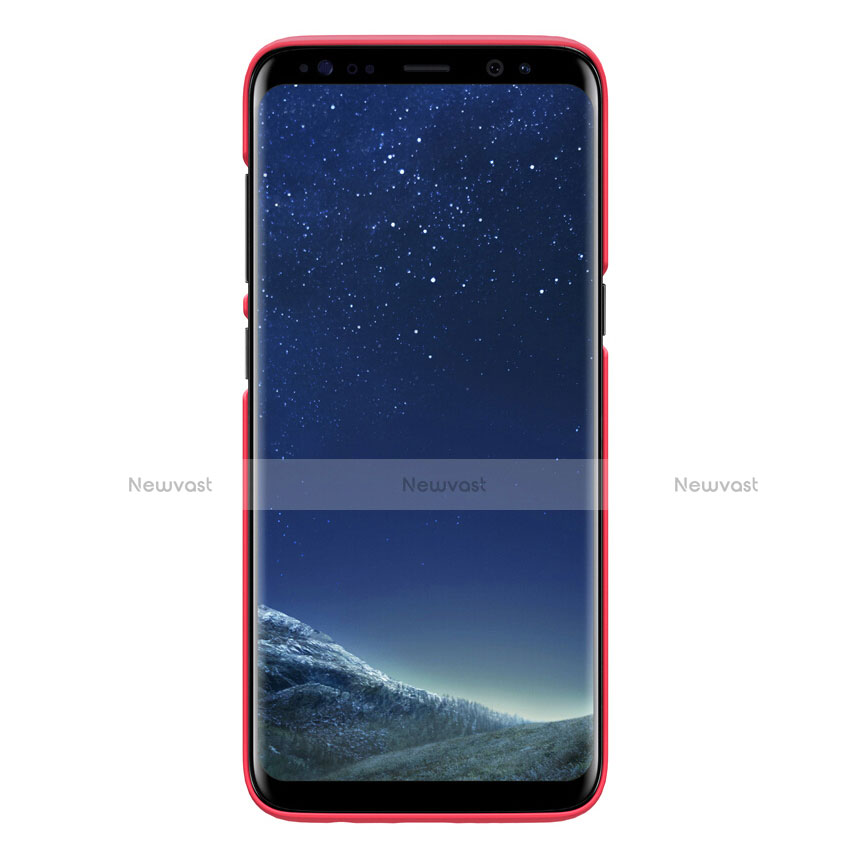 Hard Rigid Plastic Matte Finish Snap On Cover P01 for Samsung Galaxy S8 Plus Red